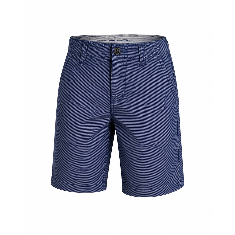 Calvin Klein Jeans Shorts Boys Size 6 Navy Blue Good Striped Chino Adjustable